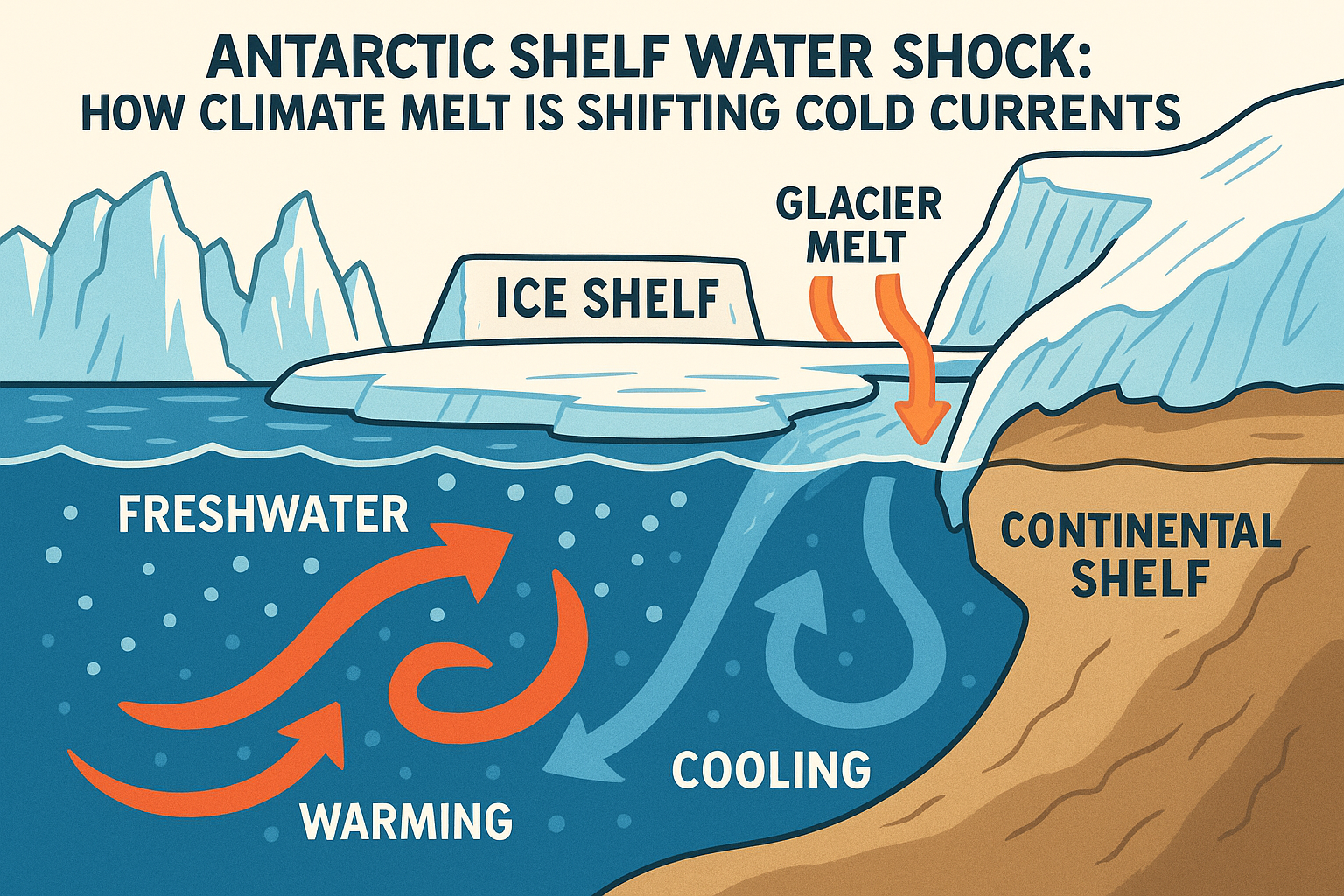 Antarctic Shelf Water Shock: How Climate Melt Is Shifting Cold Currents