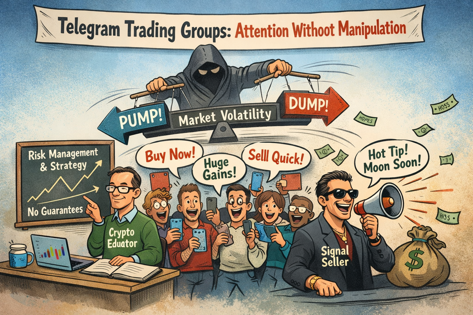 Attention Without Manipulation: Telegram, Trading Communities, and the Economics of Perception
