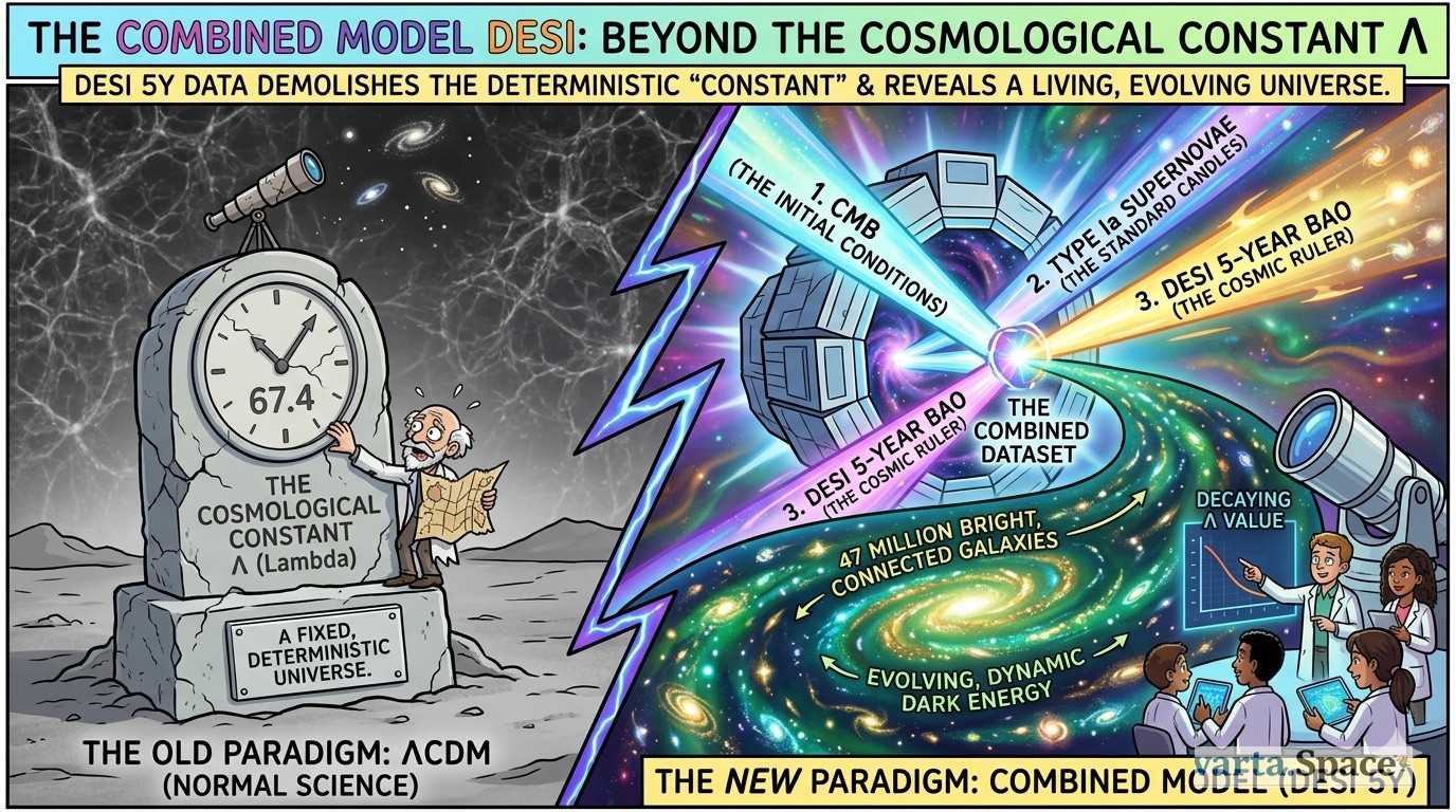 The Combined Model DESI: Beyond the Cosmological Constant Λ